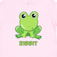 thumbnail image 4 of Inktastic Ribbit Cute Green Frog Boys or Girls Baby T-Shirt, 4 of 5
