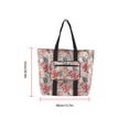 thumbnail image 4 of Bolsa de compras Bolsa de asas de gran capacidad Bolsa de almacenamiento de lona de viaje plegable portátil, Impresión Monstrate HA001736-02, 4 of 7
