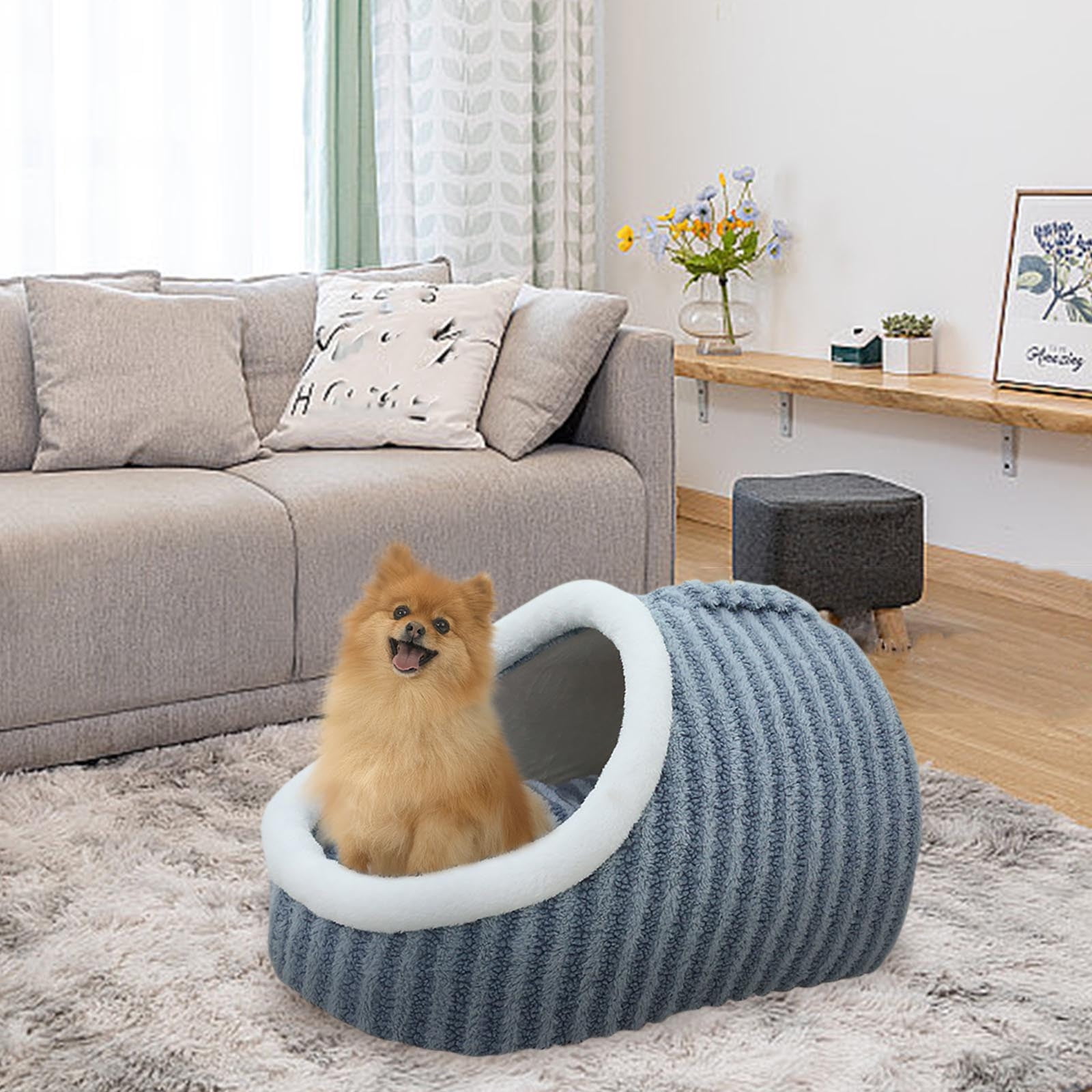 Nebwoak Winter Pet House Waterproof Foldable Warm Pet House for Outdoor Indoor Cat Dog,for Large Pets