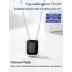 thumbnail image 4 of PROSTEEL Collares de cadena de plata esterlina, colgante de circonita cúbica de corte cuadrado para mujer, niña, joyería negra, regalo de San Valentín para madre, hija, mamá, esposa, 4 of 8