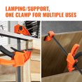 thumbnail image 6 of BENTISM Bar Clamps for Woodworking, 4-Pack 6" and 2-Pack 12" One-Handed Clamp/Spreader, Quick-Change F Clamp with 150 lbs Load Limit, Plastic and Carbon Steel, Wood Clamps for Woodworking Metal, 6 of 9