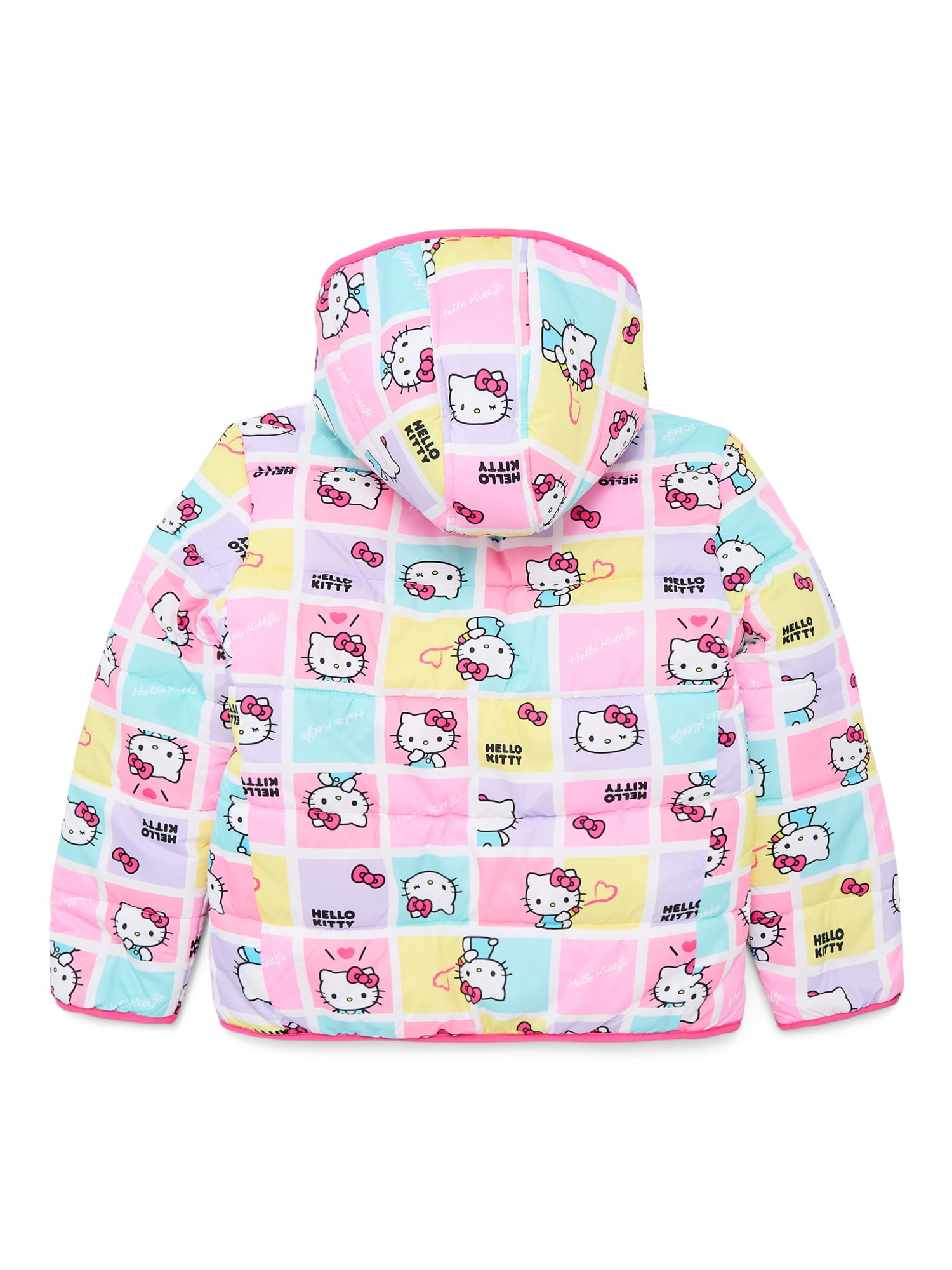 Hello Kitty Girls Puffer Jacket, Sizes 4-18