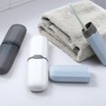 thumbnail image 3 of 2X Estuche para Cepillo de Dientes de Viaje Estuche para Pasta de Dientes Estirable Contenedor Caja Ajustable Antibacteriana Azul, 3 of 5