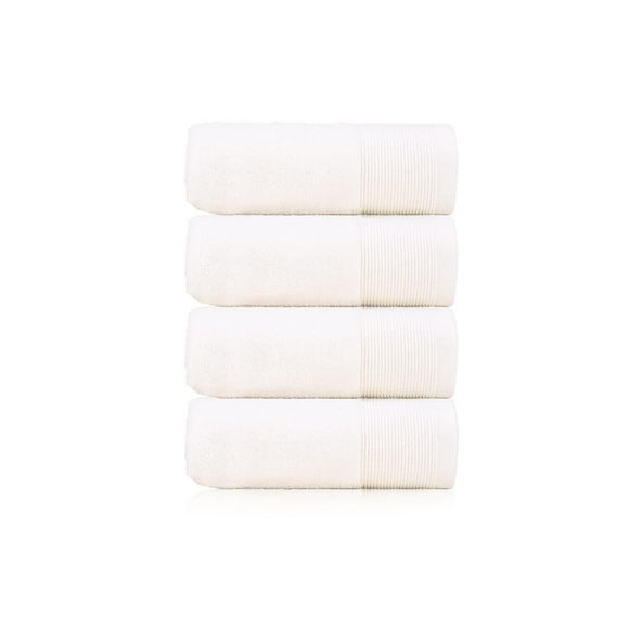 Ensemble de 4 essuie-mains Camelot 16x28 pour salle de bain ou salle de sport 600 GSM 100% coton à séchage rapide essuie-mains à séchage rapide