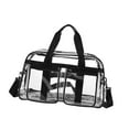 thumbnail image 4 of KiBcsLic Clear Tote Bag Fashion Women's Shoulder Bag for Music Festival Sports Travel Black, 4 of 9