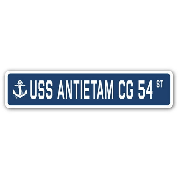 USS ANTIETAM CG 54 Street Sign us navy ship veteran sailor gift