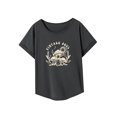 thumbnail image 4 of Camiseta para mujer verano elegante cuello redondo camiseta para el trabajo desplazamientos compras senderismo SG, 4 of 7