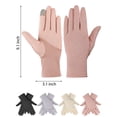 thumbnail image 3 of Deago 4 Pairs Women Sun Protective Gloves UV Protection Summer Sunblock Gloves Touchscreen Gloves for Driving Riding (Multi-Color), 3 of 7