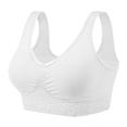 thumbnail image 5 of Coobie Women's Wireless Full Coverage Bra with Lace Trim, White, XL, 5 of 9