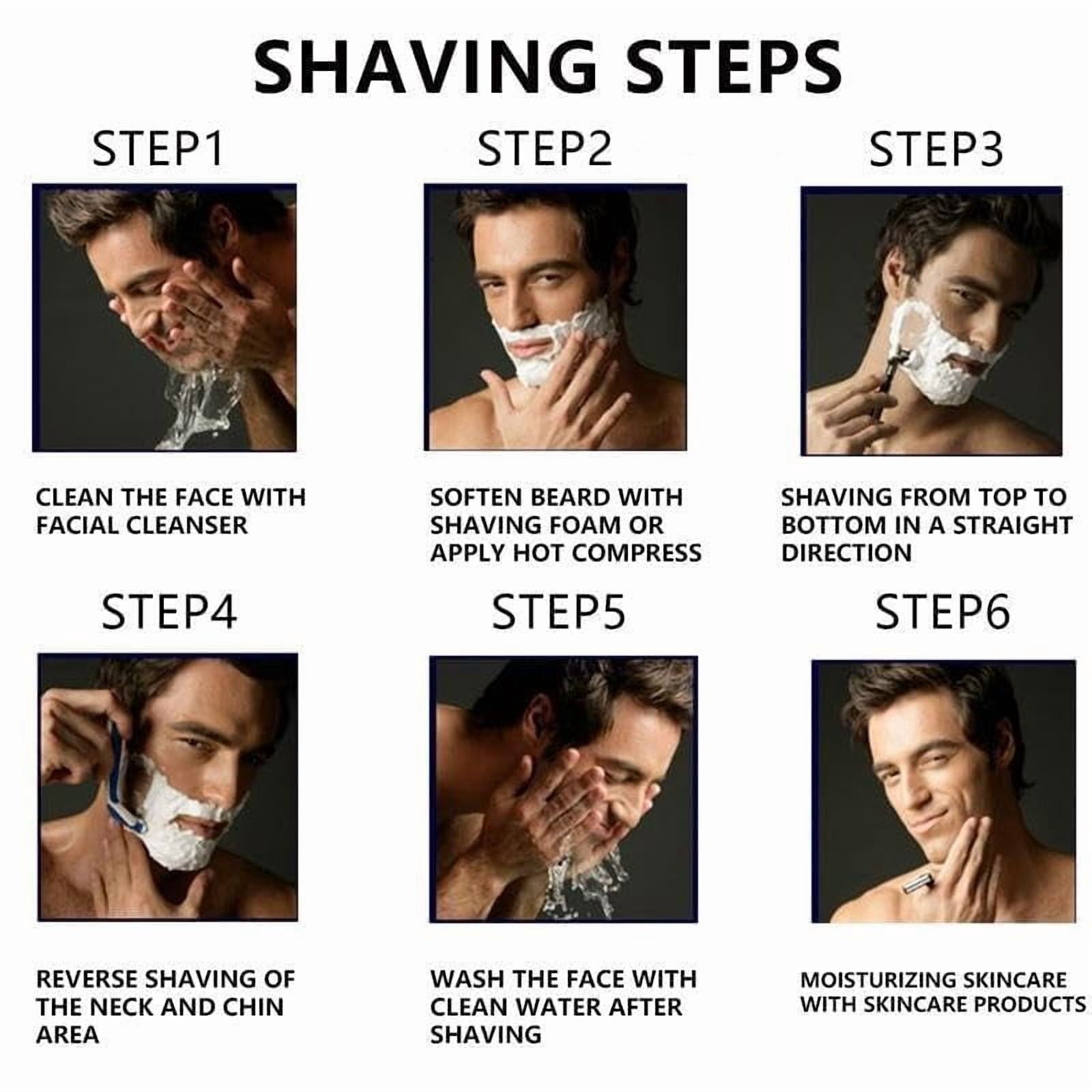 2026 New Men's Razor Blade Replacement Set with Free Handle - Ultra Sharp Stainless Steel Blades for Smooth Shaving, Long Handle Double Edge Razor Blades, Travel Carry Handling Manual Shaver(12Pcs)