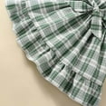 thumbnail image 4 of JUoaLXG Baby Girls Casual Dresses Summer Plaid Patchwork Ruffled Sleeveless Dress Holiday Wear,Green,12-24 Months, 4 of 8