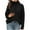 Black, variant on Fall Outfits for Women 2025 Sweatshirts No Hood Crewneck Sweatshirt Vintage Long Sleeve Crop Top Swimsuit
