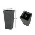 thumbnail image 6 of Noble House 12.5" x 12.5" x 26.5" Square Gray Concrete Plant Planter, 6 of 6