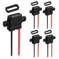 thumbnail image 1 of Conector Usb 3.1 Tipo C De 5 Piezas, Toma Usb C Impermeable De 2 Pines Con Anillo De Goma, Puerto De Carga Rápida Usb C Con Flancos De Instalación Horizontal, 1 of 4