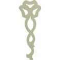 thumbnail image 4 of Ekena Millwork 4 3/4"W x 12 3/8"H x 7/8"P Versailles Medium Ribbon with Bow Drop Onlay, 4 of 6