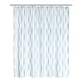 thumbnail image 2 of Mainstays 16-Piece Blue Diamond Pattern Shower Curtain Bathroom Set – Fabric Curtain with Rug, Hooks, Soap Dispenser & Tray, 2 of 16