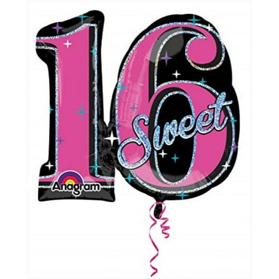 Burton & Burton 28" Sweet 16 Sparkle Balloon