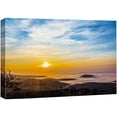 thumbnail image 3 of PixonSign Canvas Print Wall Art Neon Setting Sun Above The Hills Nature Wilderness Photography Realism Rustic Landscape Dramatic Multicolor Neon for Living Room, Bedroom, Office - 24"x36", 3 of 5