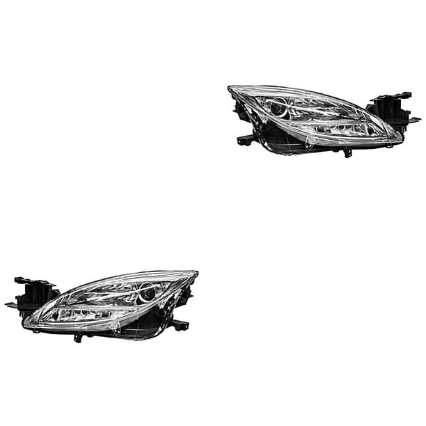 Par de Faros TYC 6 2009 A 2011 Mazda Izquierdo 3011600055373430 Derecho 3011598967367774