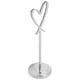 thumbnail image 3 of Soporte para números de mesa, Clips para tarjetas de nombre duraderos multiusos en forma de corazón para bodas, fiestas, oficinas (plata), 3 of 5