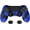 Blue & Black, variant on PlayVital Guardian Edition Red & Black Ergonomic Soft Anti-Slip Controller Silicone Case Cover for ps4, Rubber Protector Skin with Joystick Caps for ps4 Slim/Pro Controller