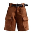 thumbnail image 2 of Figura de acción Pantalones cortos Vestir Coleccionable Casual Miniatura Ropa Atuendo Hebilla redonda marrón, 2 of 9