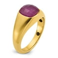 thumbnail image 6 of 10k IBGoodman Men's Ruby Doublet Stone Complete Ring, 6 of 7