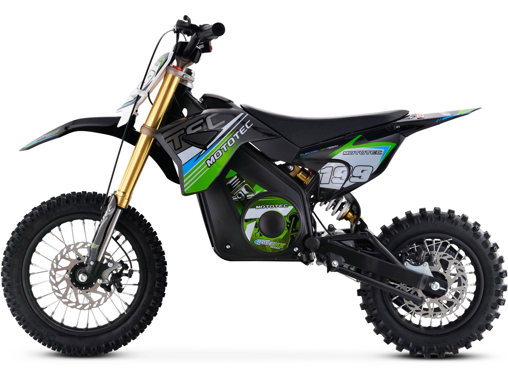 MotoTec 36v Pro Electric 1000w Dirt Bike, Lithium Green