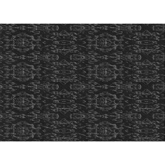 Ahgly Company Indoor Rectangle Patterned Midnight Gray Area Rugs, 7' x 10'