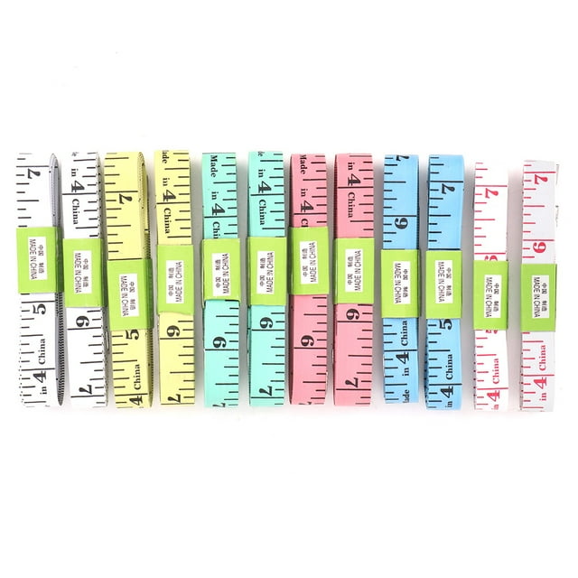Cinta De Sastre, Cinta Métrica, 12 Piezas De 150 Cm/60 Pulgadas, Cinta Métrica Para El Cuerpo, Herramienta De Cinta Métrica Para El Cuerpo, Para Tejer Tela, Cintura, Hogar
