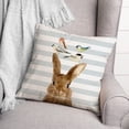 thumbnail image 3 of Creative Products Rabbit and Birds 18x18 Spun Poly Pillow, 3 of 3