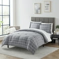 thumbnail image 2 of Sweet Home Collection 7-Piece Gray Chambray Weave Comforter Set, King, 2 of 6