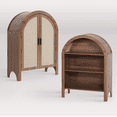 thumbnail image 5 of LEFHDA Small Kids Arched Bookshelf, Modern 3-Tier Open Bookshelf, Wood Freestanding Arched Bookcase with Adjustable Shelves, Covered Rounded Top Display Cabinet (Walnut), 5 of 8