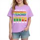 thumbnail image 2 of Blusas y camisas de manga corta con cuello redondo para niños y niñas, camisetas gráficas de manga corta, blusas con estampados bonitos para la temporada escolar., 2 of 9
