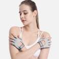 thumbnail image 4 of Guantes de Fitness Sonducket 2 uds Culturismo Mancuerna Ajustable Medio Dedo Gris S, 4 of 6
