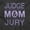 Dark Heather, variant on Mom Judge and Jury Hilarious Mother Women Crewneck Sweatshirt Brisco Brands L
