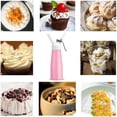 thumbnail image 5 of 500ML Professional Whipped Cream Dispenser, Aluminum Whipped Cream Canister, Whipped Cream Maker with 3 Decorating Nozzles and 1 Brush or Making Desserts Gourmet Cream, 5 of 6