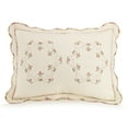 thumbnail image 2 of Modern Heirloom Felisa Cream/Pink Floral Embroidered Bedspread, Queen, All Ages, 2 of 6