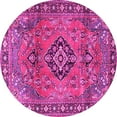 thumbnail image 1 of Ahgly Company Indoor Round Persian Pink Traditional Area Rugs, 5' Round, 1 of 4