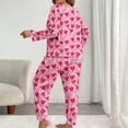 thumbnail image 6 of Women's Star Pajama Sets 2 Piece Loungewear Long Sleeve Top and Bottom Cozy Pjs with Pockets Soft Sleepwear, 6 of 6