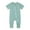 Green, variant on Odeerbi Newborn Infant Baby Boys Girls Cotton Romper Solid Color Jumpsuit One Piece Bodysuit Short Sleeve Baby Clothes Fashion Cute Soft Zipper Home Wear Navy