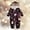 B01# Navy, variant on Christmas Family Pajamas Thickened Downy Long Sleeve Hooded Full Zipper Up Overall Sleepwear Outfits Lovely Snowflake Snowman Print One Piece Jumpsuits Loungewear For Baby,,0-3 Months
