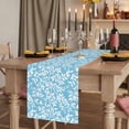 thumbnail image 2 of Table Runners 60 Inches Long Dress Scarves, Blue Spring Floral Farmhouse Kitchen Table Runner, Small Coffee Tablerunners, Farmhouse Flowers Elegant Pastoral 13x60 Inch, 2 of 9