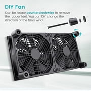USB speed cooling fan, DC5V, 4cm x 8cm x 12cm x 14cm, suitable for computer case, cabinet, router and other fans.,24cm-55CFM