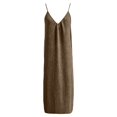 thumbnail image 6 of BOOMNY Women's Backless Cami Dress Spaghetti Strap Cami Lounge House Dresses Flowy Beach Summer Maxi Sundress, 6 of 7