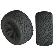 ARRMA AR550049 Minokawa LP 4S Tire 3.8 Glued Black 2 ARAC9467 RC Tire