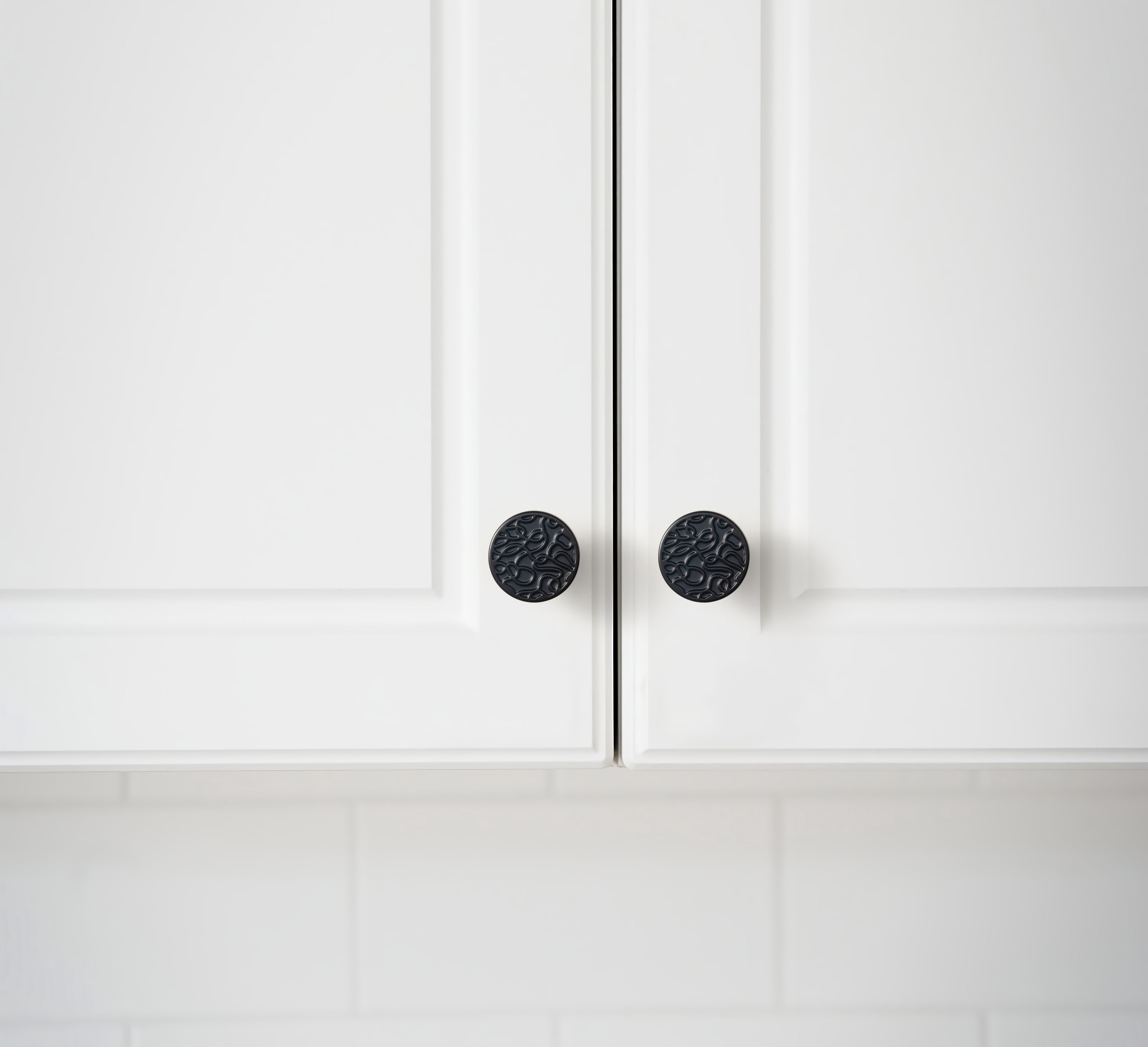 Goo-Ki 12 Pack Matte Black Cabinet Drawer Knobs, Zinc Alloy Cabinet Handles Hardware for Dresser,Wardrobe,Cupboard (2057)