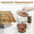 thumbnail image 5 of Tzdxfgl Coffee Pod Holders Basket with Wood Lid, Large Capacity K Cup Holders for Counter, Gold, 5 of 12