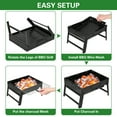 thumbnail image 6 of DAZLUTE Folding Portable BBQ Charcoal Grill, Stainless Steel Small Charcoal Grill, BBQ Grill for Outdoor Backyard Camping Picnics Beach, 6 of 10