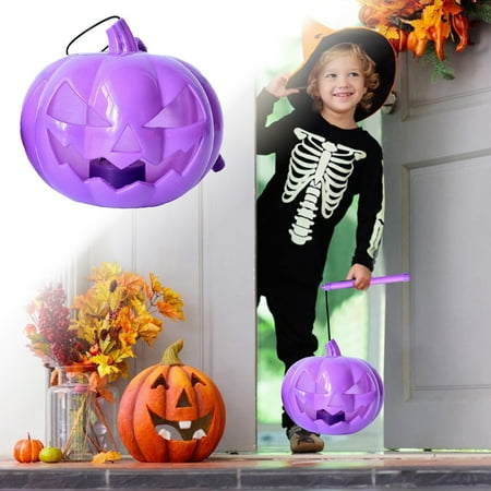 

YruYptpaln Pumpkin Hand Held Pumpkin Bucket Scene Decoration Prop Glowing Children s Toy Activity Prop